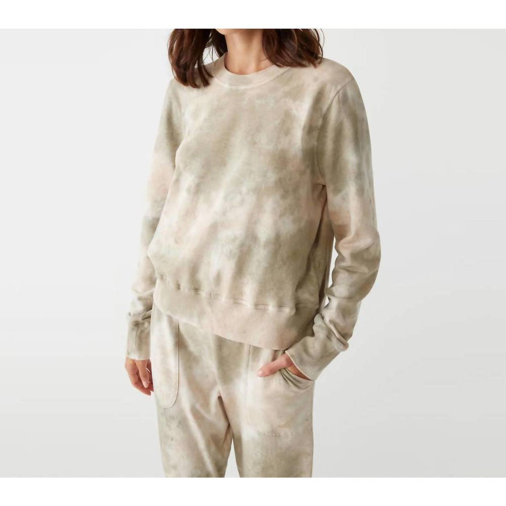 NEW MICHAEL STARS comet pullover in champagne combo